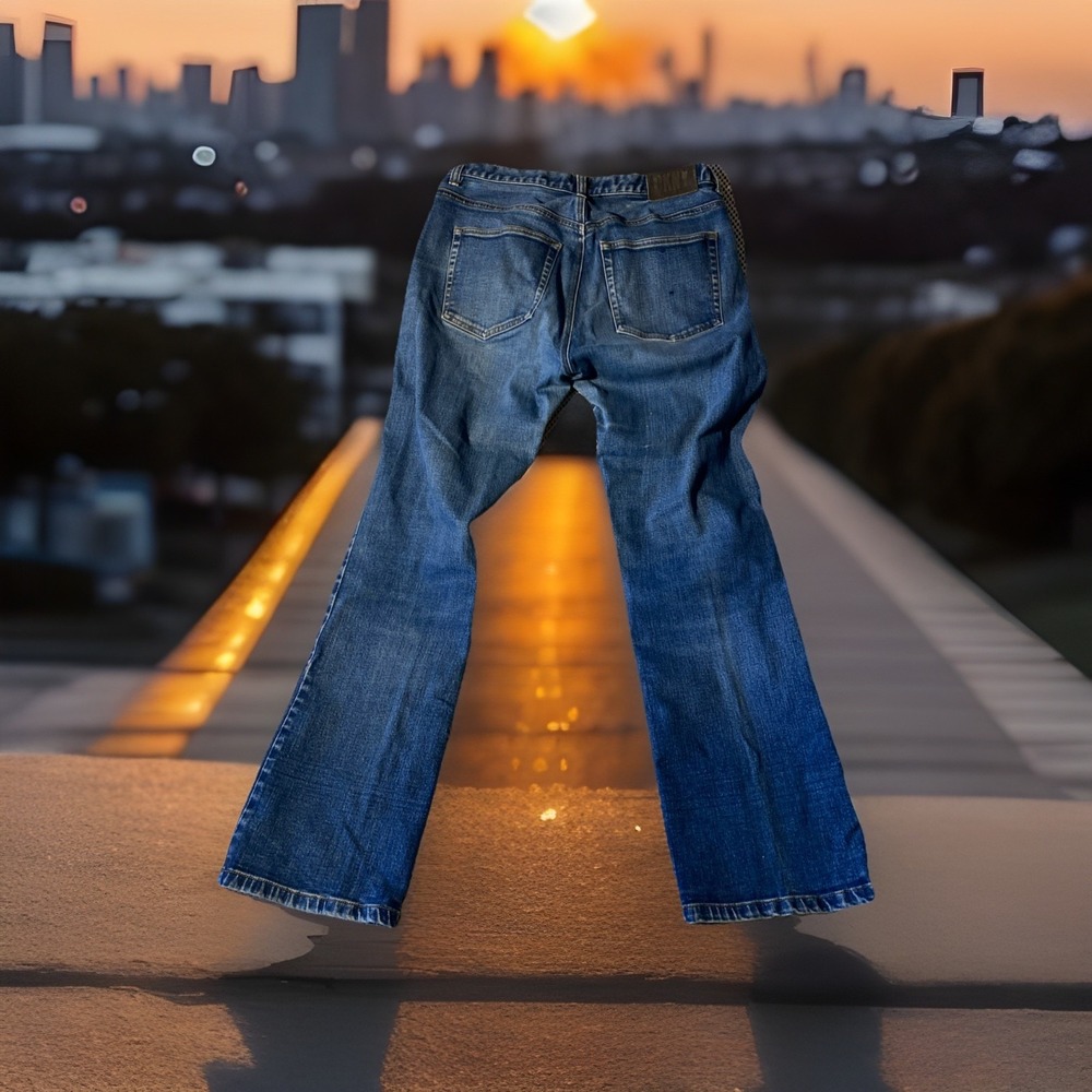 Y2K DKNY Jeans Soho Boot Cut Dark Wash Women's Size 12 Western‎ Denim Classic
